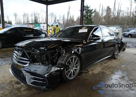 2018 Mercedes-Benz S 560 z USA, uszkodzony, nr VIN WDDUG8DB1JA384847